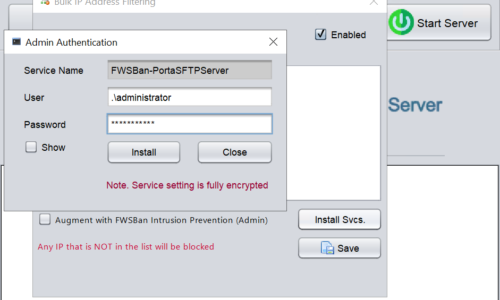 Firewall Service Ban